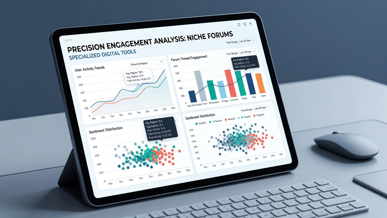 Precision in Engagement Analysis for Niche Online Forums via Specialized Digital Tools